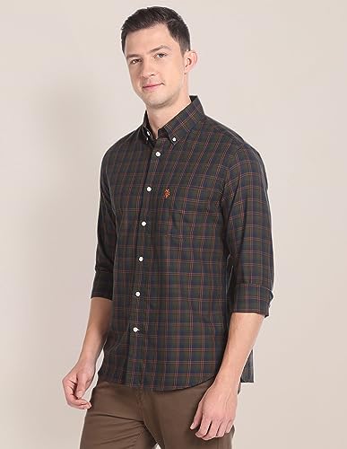 Image of U.S. Polo Assn. Men Cotton Regular Fit Shirt