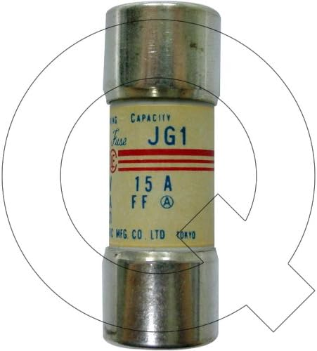 Utsunomiya Cello-Lite JG1-15 - 15 Amp. Non-Renewable Cylindrical Cartridge Fuse