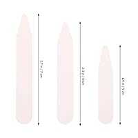 Vista 2 de VILLCASE Estancias de cuello blanco de plástico, refuerzos de huesos para insertos de camisas, 200 piezas