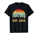 Photo Gallery vintage est 2015 retro birthday year 2015 men women vintage maglietta Photo Gallery vintage est 2015 retro birthday year 2015 men women vintage maglietta