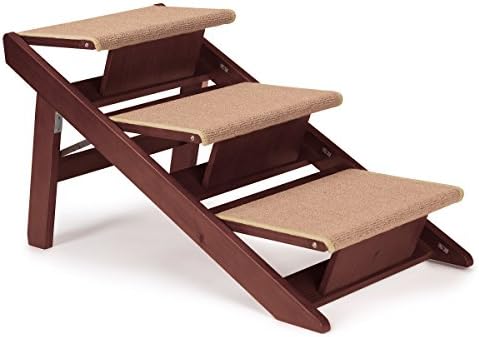 Pet Studio Pine Frame Dog RampSteps, 3 Step