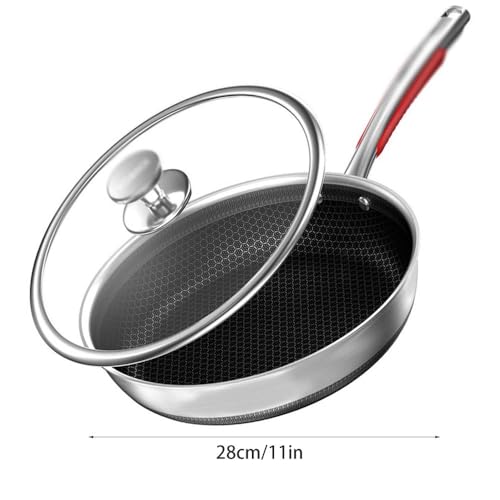 Wok antiadherente con tapa, 10.2 pulgadas miniatura 7