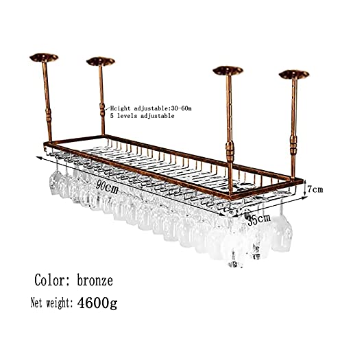 Soporte para botellas de vino ajustable 30-60cm hierro miniatura 2