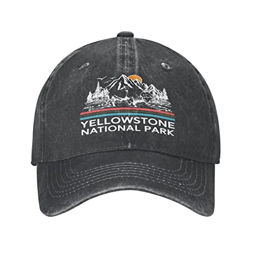 Yellowstone National Park Ranch Horse Cowboy Hat Adjustable Baseball Cap Trucker Casquette Outdoor Denim Hat #TOP2