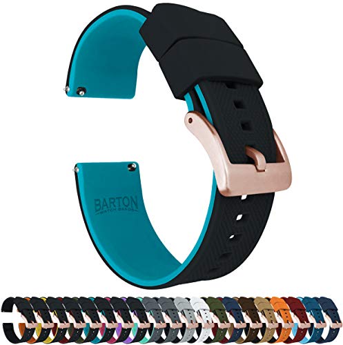 Image of BARTON Elite Silicone Watch Bands - Gold Buckle Quick Release