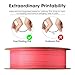 eSUN PLA Basic Filament 1.75mm, 3D Printer Filament High Speed PLA for Fast Printing, 1KG Spool (2.2 LBS) 3D Printing Filament for High Speed 3D Printers, Pink
