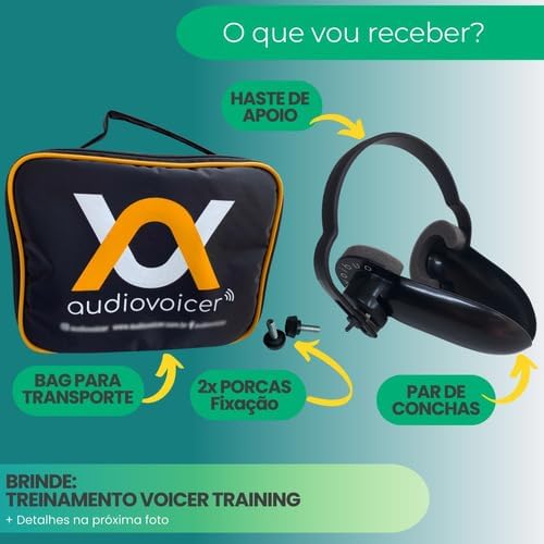 Fone de Monitoramento Vocal Modelo MID Retorno Auditivo Audiovoicer Retorno Vocal Acústico Feedback Vocal Para Treino vocal Monitor Vocal Fone de Monitoramento Vocal Modelo MID Retorno Auditivo Audiovoicer Retorno Vocal Acústico Feedback Vocal Para Treino vocal Monitor Vocal