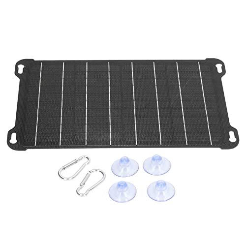 15W Portable Solar Panel Kit Solar Panel Charger Monocrystalline Silicon with Dual USB Output for Hiking Camping Backpacking Intelligent Voltage Regulator