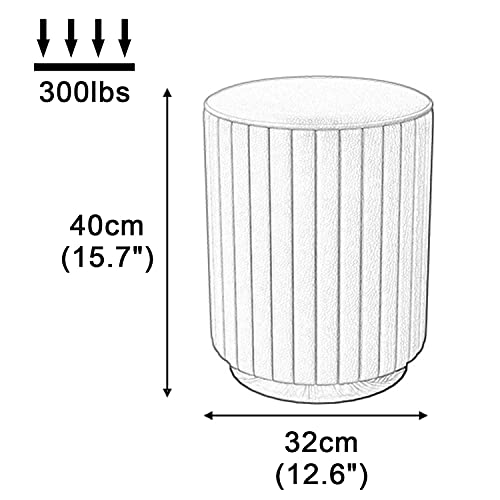 Reposapiés otomano de terciopelo elegante para dormitorio 4