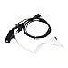 HDE Acoustic Tube Earpiece Mic for Motorola Radios PTT 2 Pin Walkie Talkie Earpiece Two Way Covert Surveillance for CP200 GP2000 CLS1450 and Other Models (Single Pack)