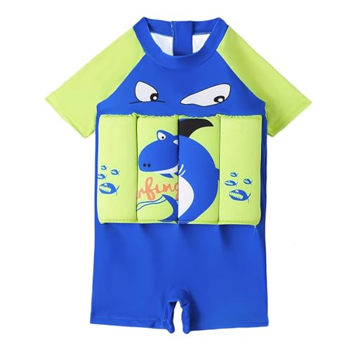 Maillot de bain bébé une pièce dinosaure anti-sable avec shorty et zip
