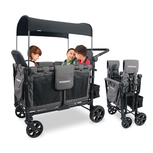 WONDERFOLD W4 Elite Stroller Wagon (4 Seater) - Collapsible Wagon