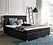 Produktbild DELIFE Bett Paradizo Schwarz 180x200 cm Kingsize Matratze Topper Federkern Boxspringbett