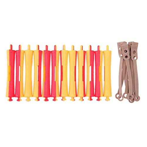 AYXAMO Rulos Pelo,Rulos 36 PC DIY Montaña Perm Barra del salón de Pelo del Clip de la Goma del Pelo Rizado rizador de peluquería Fabricante Hair Styling Tool Color al Azar(5)