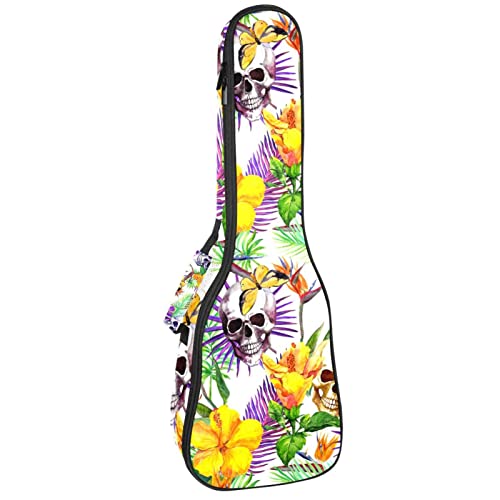 Sac à dos pour ukulélé de concert avec bretelles confortables et motif original