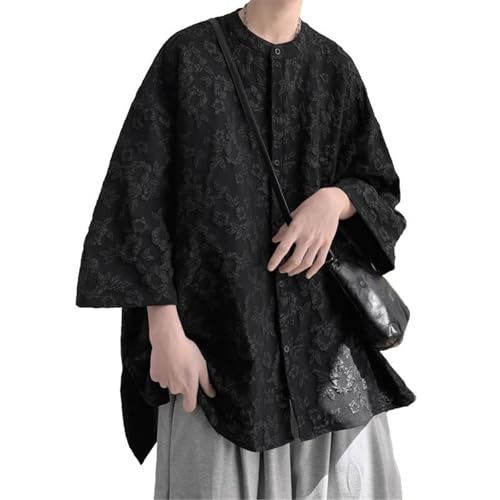 Chemise anti transpiration en soie de glace style asiatique rétro