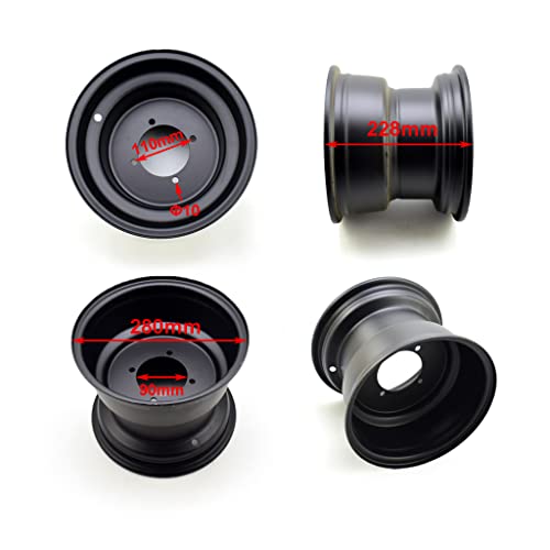 Jante 10 pouces 110mm arrière pour réparer un quad défectueux