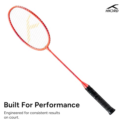 Image of Hundred Powertek 200 Aluminium Badminton Racket Combo, 2 Strung Rackets with 2 Full Covers & 3 Aura Nylon Shuttlecocks, Lightweight Shuttle Bats for Match Play