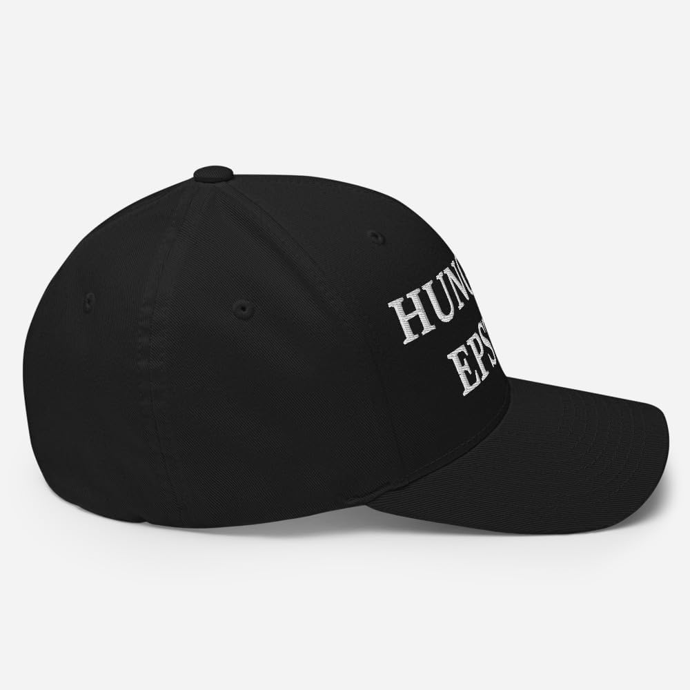Hung Like Epstein Hat - Funny Gag Gift Jeffrey Epstein Embroidered Structured Flex Fit Cap