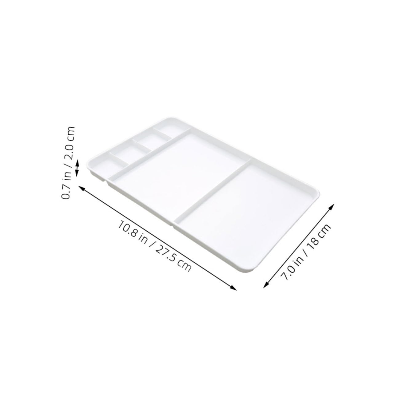 Palette de Peinture à Compartiments Multiples Carrée