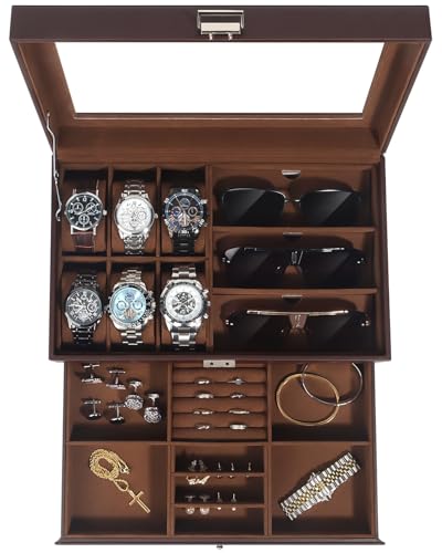 Kukikan Watch Jewelry Box Organizer