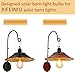 XIFEINIU Solar Barn Light Bulbs 2PCS Solar Barn Lights Replacement, Warm White Light E26 Edison Bulbs, 0.2W 3V 15Lumens.