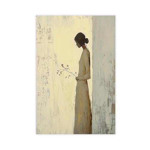 Peinture à l'huile rétro ferme : lot de 2 affiches sur toile vintage 61x91 cm