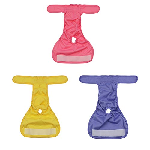 Roupas para cachorros-3 PCS Fraldas para cães de estimação Calças fisiológicas higiênicas. Calças fe