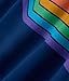 Tipsy Elves Navy Color Cruise Rainbow - Men's Cut Tank Top Size X-Large