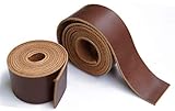 Jeereal Full Grain Leather Strap 2.0mm Thick Cord Braiding String for Crafts/Tooling/Workshop Handmade (Bourbon Brown, 1.5