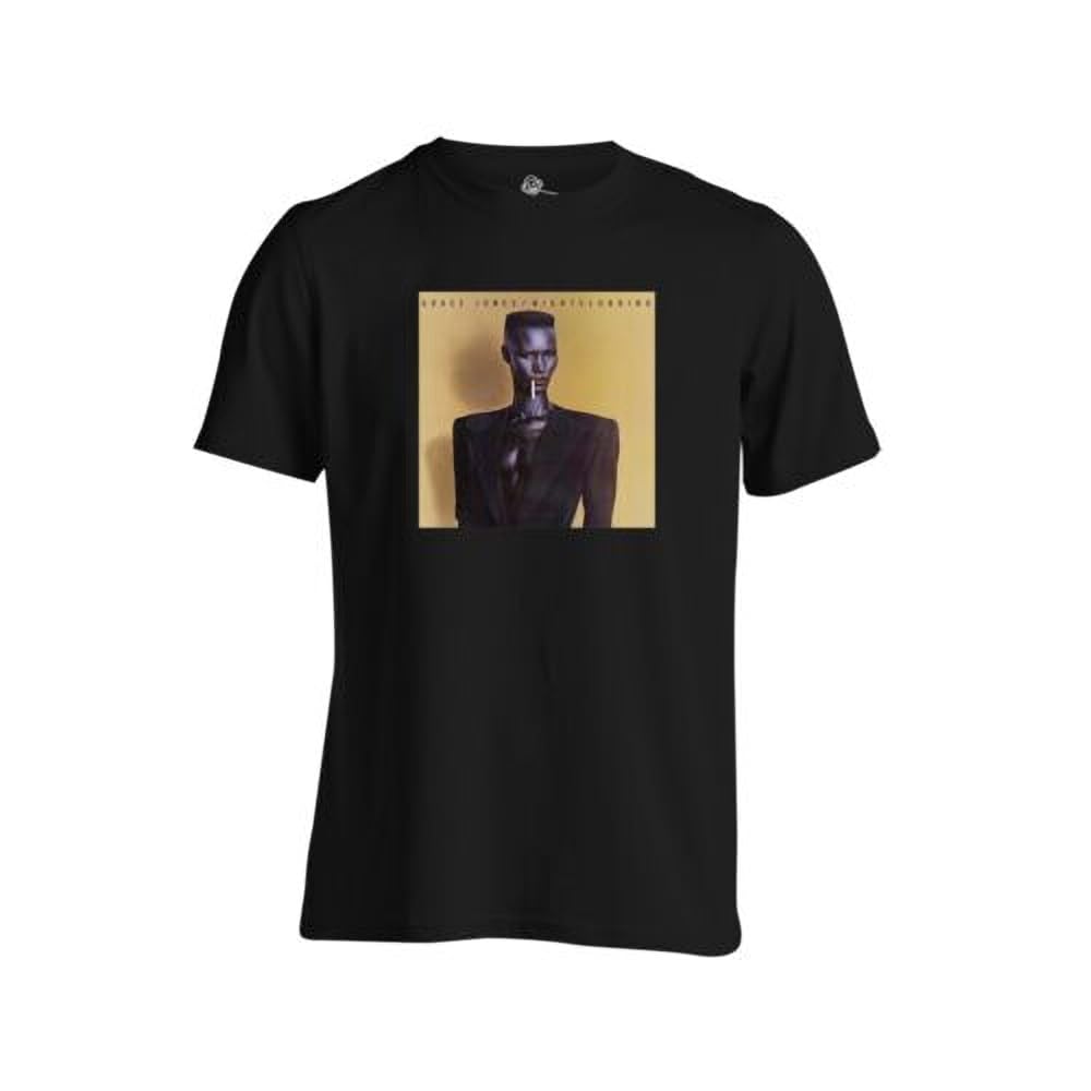 Cupcafe Grace Jones T Shirt Nightclubbing Album Black BlackBlackXL