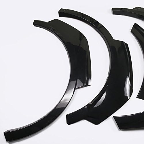 HIGH FLYING Front & back Fender Flares Protector Kit Glossy Black 6pcs for Toyota C-HR CHR 2018 2019 2020 2021 2022