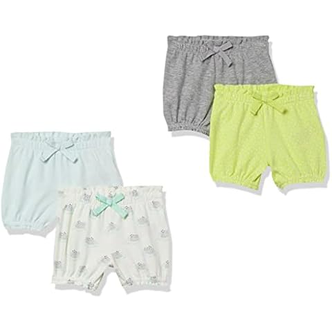 Amazon Essentials Pantalones Cortos Bombachos Bebé Niña, Pack de 4 Cover