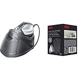 AEG ST8-1-8EGM Dampfbügelstation + AEL07 Anti-Kalk-Patronen (Touchscreen, 4 Programme + Outdoortechnologie, konstantes Licht, 7,5 bar Dampfdruck, 400g Dampfstoß, Bügelsohle kratzfest, 1,2l Wassertank)