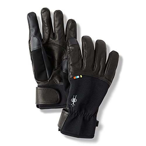 Smartwool Adjustable Merino Wool Glove - Spring Touch Screen Full Finger Glove Men's & Women's Black Small #TOP27