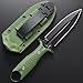Gtkii GTK50 Fixed Blade Knife AUS-10 Stainless Steel Blade Nylon Fiberglass Full Tang Handle EDC Fix Knifes for Outdoor Camping Survival(Green)