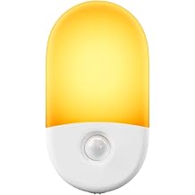 Swanwick Anti Blue LED Motion Sensor Night Light, Plug in Night Light for Hallways and Bedrooms, Available in Amber or Red Amber