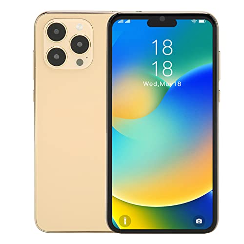 Vbestlife 6.1In Unlocked Smartphone 3G Cell Phone For Android, 6.1In Hd Screen Dual Card Dual Standby Mobile Phone, 4000Mah Large Battery, Three Card Slots, Face Unlock(Gold) #TOP19