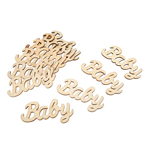 Letras de madeira para bebês, material de madeira composto com suavidade Peças de madeira para letra