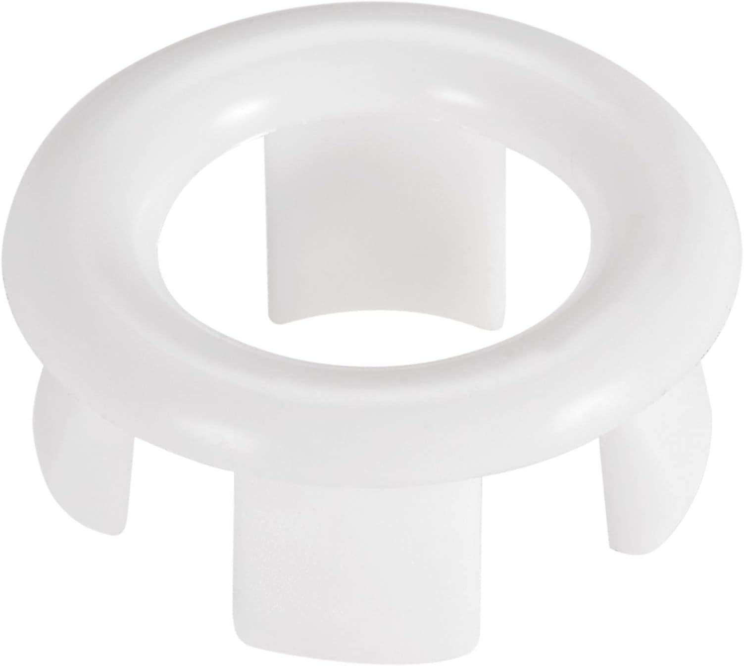 uxcell Sink Basin Trim Overflow Cover Insert in Hole Ring Covers Caps White 6pcs