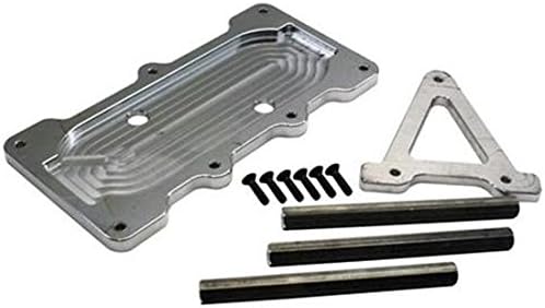 Speedway Motors Billet Deluxe Plain 6 Volt Battery Mount CNC Machined Aluminum Universal Fit for Optima Battery 910-66415 with Integrated Drain Holes