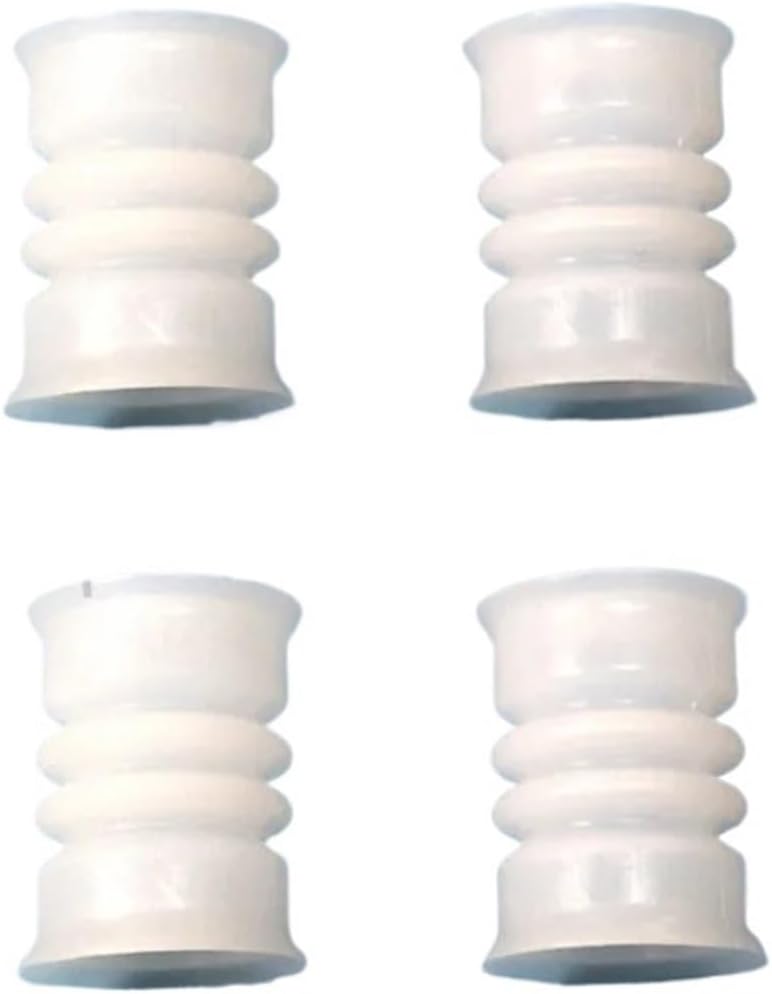 4Pcs White Seal Rings Silicone Pipes Spare Parts Elastic Sealing Tube Soft Serve Ice Cream Machine