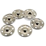 RuiLing 30 Sets 15mm Copper Sew on Snaps Buttons Press Button Fasteners Gun Black Color for Clothing,Hat,Bag,Jackets,Jeans,Shirts,Windbreakers