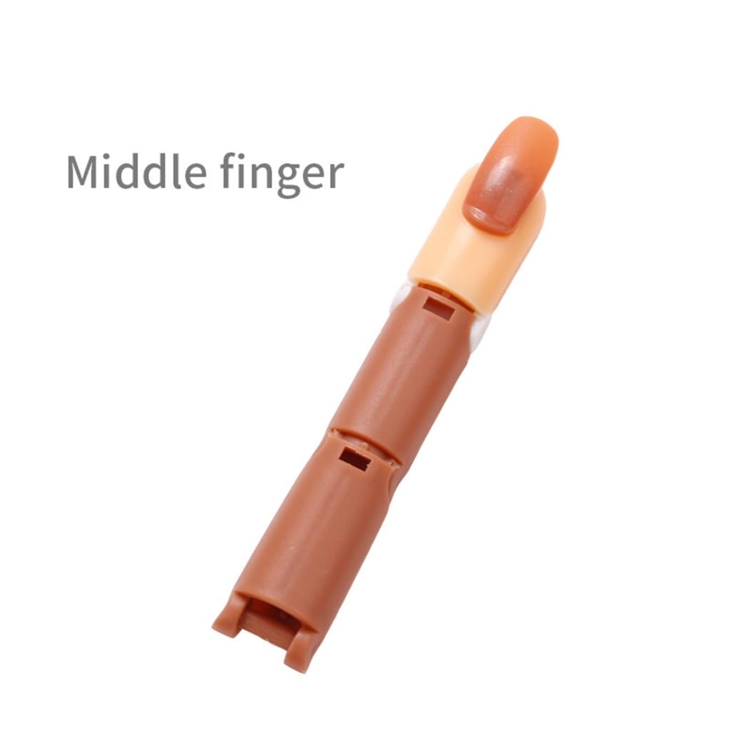 Reusable Nail Art Practice System With 3 Interchangeable Fingers And Base