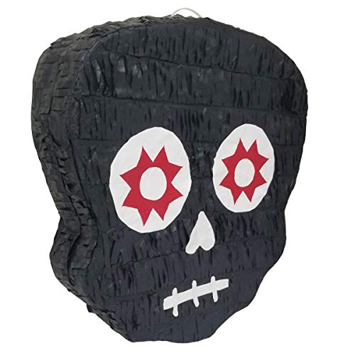Traditional Day of the Dead Pinata | Sugar Skull “ Dia de Muertos “ Piñata | Mexican Calavera Decoration | Halloween Catrina Party Celebration | Cinco de Mayo Fiesta Supplies | Assorted Color - Thumbnail 2