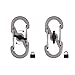 Nite IZE S-Biner MicroLock Polycarbonate - 2 Pack - Smoke