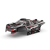 Jetwood RC Car JC14EP Coque de voiture avec feu de freinage pour camion RC (rouge sur noir)