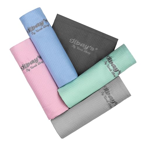 ilbay’s Hochsaugfähige Reinigungstücher [5er Pack] – Streifenfreie Reinigung ohne Reinigungsmittel für Auto, Küche, Bad und mehr – Putztuch – Geschirrtuch 40x60 cm aus Microfaser