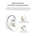 AIYIBEN Mini Bluetooth Earbud Smallest Wireless Invisible Headphone with 4-5 Hour Playtime Headset with Mic for iPhone & Android (Skin)