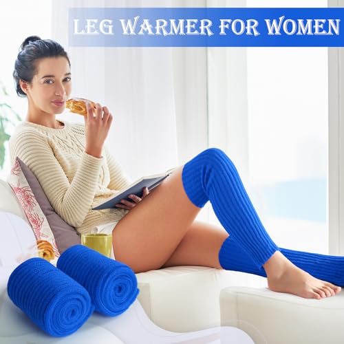 Image of Pleneal Leg Warmers for Women 80s Y2k, Ribbed Knit Long Socks LegWarmer